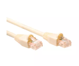 ACT Ivory 0.5 metre UTP CAT5E patch cable snagless with RJ45 connectors