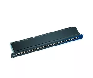 ACT Patchpanel 24-ports shielded with cover Cat6