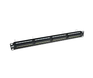 ACT Patchpanel 24-ports UTP 45° Cat6