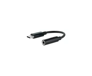 Nanocable 10.24.1205 garso kabelis 0,11 m 3,5 mm C tipo USB Juoda