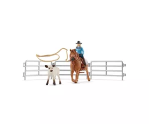 schleich Cowgirl Team Roping Fun