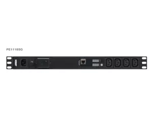 ATEN PE1118SG-AT-G toitejaotuskomponent (PDU) 18 vahelduvvoolu kontakt 1U Must