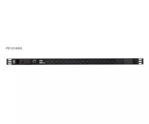 ATEN PE1216SG-AT-G toitejaotuskomponent (PDU) 16 vahelduvvoolu kontakt 0U Must