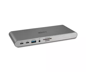 Lindy DST-Pro 5K Vielinis USB 3.2 Gen 1 (3.1 Gen 1) Type-C Sidabras