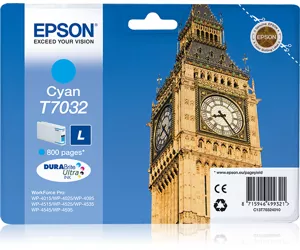 Epson Big Ben WP4000/4500 Series Ink Cartridge L Cyan 0.8k