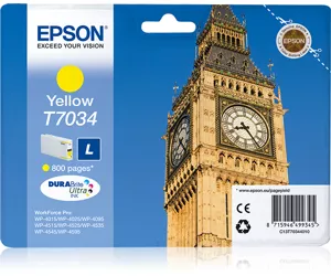 Epson Big Ben WP4000/4500 Series Ink Cartridge L Yellow 0.8k