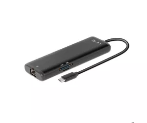 CLUB3D CSV-1597 knyginių kompiuterių dokas / jungčių replikatorius USB 3.2 Gen 1 (3.1 Gen 1) Type-C Juoda