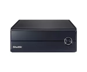 Shuttle XPC slim Barebone XH610V - S1700, Intel H610, 1xDP, 1xHDMI, 1x VGA, 2x COM (RS232), 2x LAN (2.5G and 1G), 1x slim 5.25", 2x 3.5", 2x M.2, 24/7 Dauerbetrieb