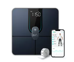 Eufy Smart Scale P2 Pro Kvadrāts Melns Elektroniskie personiskie svari