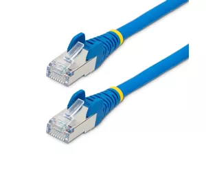 StarTech.com 7,5 m CAT6a Kabel - LSZH-Raucharm, Halogenfrei - 10 Gigabit RJ45 LAN Kabel - SFTP Patchkabel - Blau - CAT6a Verlegekabel - Abgeschirmtes Netzwerkkabel/Ethernet Kabel