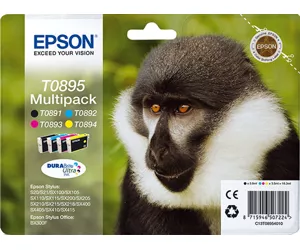 Epson Monkey Multipack 4-colours T0895 DURABrite Ultra Ink