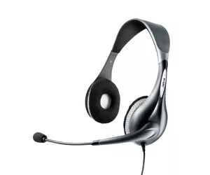Jabra UC VOICE 150 MS duo Гарнитура Проводная Оголовье Офис/колл-центр Bluetooth Серый