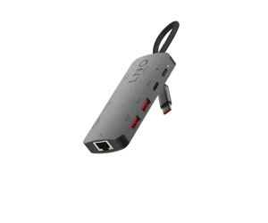LINQ byELEMENTS LQ48022 knyginių kompiuterių dokas / jungčių replikatorius USB 3.2 Gen 1 (3.1 Gen 1) Type-C Juoda
