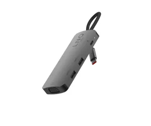 LINQ byELEMENTS LQ48019 knyginių kompiuterių dokas / jungčių replikatorius USB 3.2 Gen 1 (3.1 Gen 1) Type-C Juoda