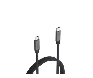 LINQ byELEMENTS LQ48030 USB kabelis 2 m USB 3.2 Gen 2 (3.1 Gen 2) USB C Melns