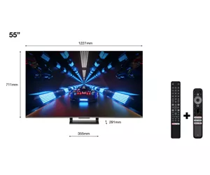 TCL C73 Series C735 139.7 cm (55") 4K Ultra HD Smart TV Wi-Fi Black