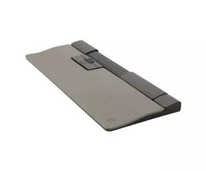 Contour Design SliderMouse Pro Wireless with Extended wrist rest in fabric Light Grey
