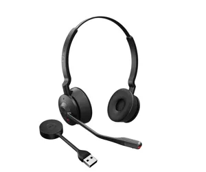 Jabra Engage 55 Austiņas Bezvadu Birojs / zvanu centrs Melns, Titāns