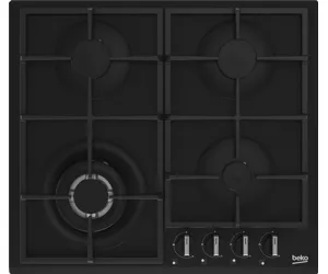 Beko HIYG64225SBOP plīts virsmas sildelements Melns Iebūvēts 60 cm Gāzes 4 zone(s)