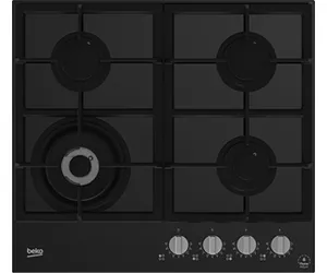 Beko HILW64325SB viryklė Juoda Įmontuoti 59 cm Dujinė 4 zone(s)