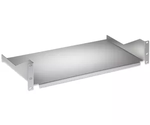 Intellinet 19" Cantilever Shelf, 2U, Fixed, Depth 400mm, Max 25kg, Grey, Three Year Warranty