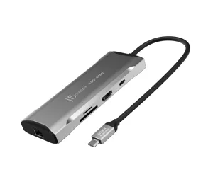 j5create JCD393 Vadu USB 3.2 Gen 1 (3.1 Gen 1) Type-C Pelēks