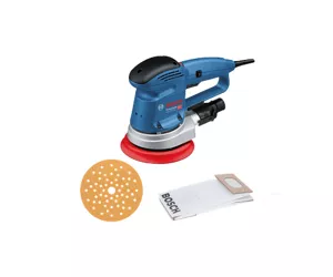 Bosch GEX 34-150 Professional Orbitālā slīpmašīna 12000 RPM 24000 svārstības minūtē Melns, Zils, Pelēks, Sarkans