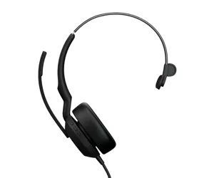 Jabra Evolve2 50 Laisvų rankų įranga Vielinis Su lankeliu Biuras / skambučių centras USB A tipo Juoda