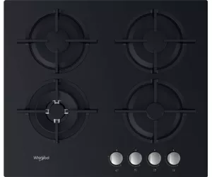 Whirlpool AKT 625/NB viryklė Juoda Įmontuoti 59 cm Dujinė 4 zone(s)