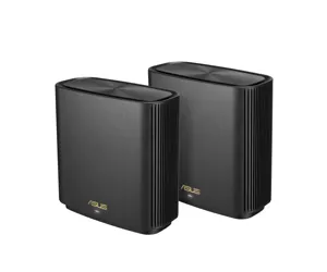 ASUS ZenWiFi AX XT8 (B-2-PK) wireless router Gigabit Ethernet Tri-band (2.4 GHz / 5 GHz / 5 GHz) Black