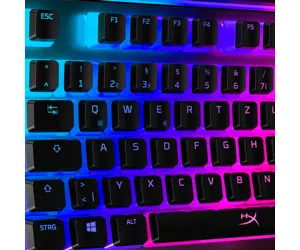 HyperX Pudding Keycaps - Full Key Set - ABS - Black (DE Layout)