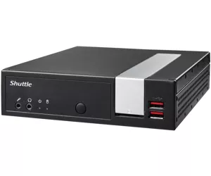 Shuttle XPС slim XPC slim Barebone DL20NV2, Celeron N4505, 1x LAN, 2x COM, 1xHDMI,1xDP, 1x VGA, fanless, 24/7 permanent operation