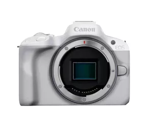 Canon EOS R50, White + RF-S 18-45mm F4.5-6.3 IS STM Kit