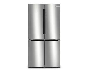 Bosch Serie 6 KFN96APEA side-by-side refrigerator Freestanding 605 L E Metallic, Silver
