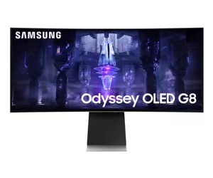 Samsung Odyssey Neo G8 LS34BG850SUXEN PC lamekuvar 86,4 cm (34") 3440 x 1440 pikslit UltraWide Quad HD OLED-ekraan Hõbe