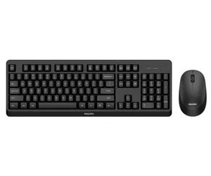Philips 3000 series SPT6307BL/16 клавиатура Мышь входит в комплектацию Беспроводной RF QWERTY Английский Черный