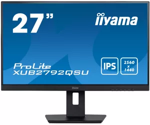 iiyama XUB2792QSU-B5 monitori 68,6 cm (27") 2560 x 1440 pikseļi Full HD LED Melns