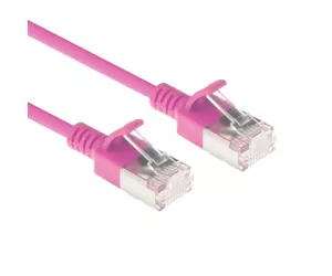 ACT DC7403 tinklo kabelis Rožinė 3 m Cat6a U/FTP (STP)