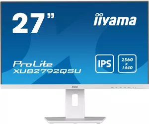 iiyama ProLite XUB2792QSU-W5 PC lamekuvar 68,6 cm (27") 2560 x 1440 pikslit Wide Quad HD LED Valge
