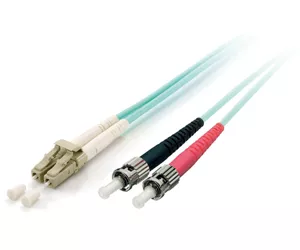 Equip LC/ST Fiber Optic Patch Cable, OM3, 2m