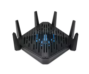 Acer Predator Connect W6 Wi Fi 6E wireless router Gigabit Ethernet Tri-band (2.4 GHz / 5 GHz / 6 GHz) Black