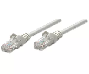 Intellinet Network Patch Cable, Cat5e, 10m, Grey, CCA, U/UTP, PVC, RJ45, Gold Plated Contacts, Snagless, Booted, Lifetime Warranty, Polybag