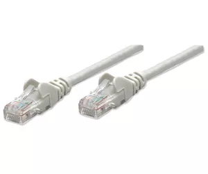 Intellinet Network Patch Cable, Cat5e, 20m, Grey, CCA, U/UTP, PVC, RJ45, Gold Plated Contacts, Snagless, Booted, Lifetime Warranty, Polybag