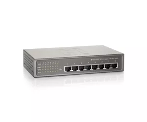 LevelOne GEP-0820 tīkla pārslēgs Nepārvaldīts Gigabit Ethernet (10/100/1000) Power over Ethernet (PoE) Pelēks