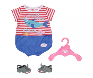 BABY born Bath Pyjamas wShoes blue 43cm