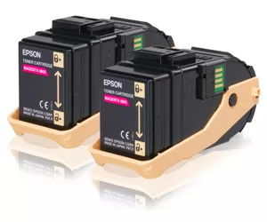 Epson AL-C9300N Double Pack Toner Cartridge Magenta 7.5kx2