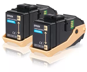 Epson AL-C9300N Double Pack Toner Cartridge Cyan 7.5kx2