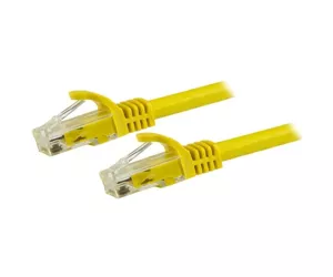 StarTech.com 15m CAT6 Ethernet Cable - Yellow CAT 6 Gigabit Ethernet Wire -650MHz 100W PoE RJ45 UTP Network/Patch Cord Snagless w/Strain Relief Fluke Tested/Wiring is UL Certified/TIA