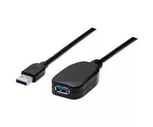Manhattan SuperSpeed USB 3.0 Repeater Kabel, A-Stecker / A-Buchse, 5 m