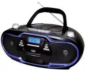 Trevi 057404 portable stereo system Digital 20 W AM, FM Black, Blue MP3 playback